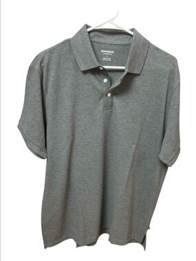 Bonobos Heathered Grey Short Sleeve Polo - 100% Cotton - Size  L